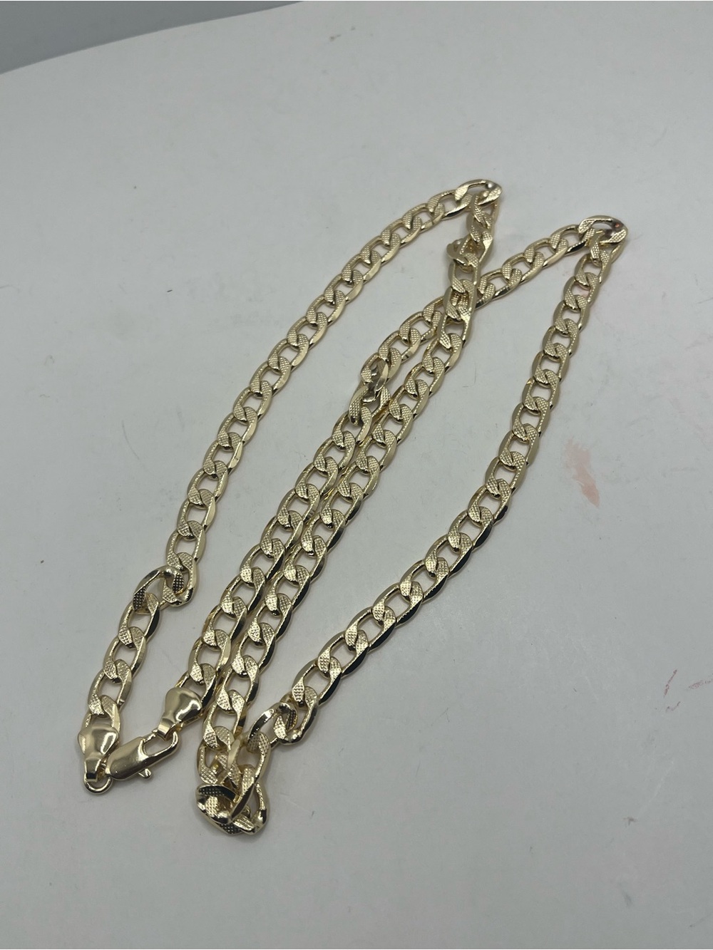 Gold filled Gold-Tone Figaro Chain Necklace unisex 26”inches